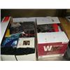 Image 4 : Decanters, tools, and 2 large boxes of CDs and cassettes (165)
