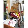 Image 1 : Collection of t-shirts and Stanford University memorabilia, huge approx. 44" teddy bear with cowboy 