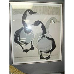 Signed and numbered print 116/600 "Geese" by Susan Pennewell Ellis (165)