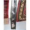 Image 2 : Beautifully scrimshawed baleen with Alaskan birds, seals, walrus, musk ox, dall sheep, caribou, moos