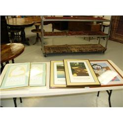 Lot of 5 prints: 2 KHR 5.90 prints by Byron Birdsall, 1983 Fur Rondy print by George Rogers, miner a