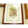 Image 3 : Lot of 5 pieces of art: Triple matted and framed photo of eagle, 4 assorted framed prints (2)