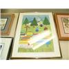 Image 7 : Lot of 11 framed pieces of art: Merry Christmas, signed and number print from 1988 (2)