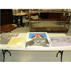 Fur Rondy prints, lot of reproduction historical documents, Tlingit Indian photo, 2 other posters (2
