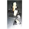 Image 1 : Lot of 4 ivory and baleen bud vases (2)