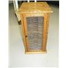 Image 1 : Small wood cabinet for filing "Williamson Law Book Co.Law Blanks" printed on glass door (165)
