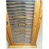 Image 3 : Small wood cabinet for filing "Williamson Law Book Co.Law Blanks" printed on glass door (165)