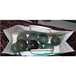 CHOICE of 4 bags of 10 glass floats (2)