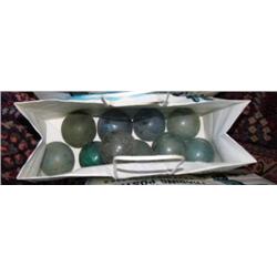CHOICE of 4 bags of 10 glass floats (2)