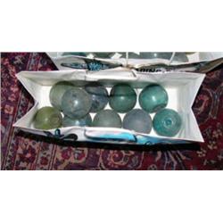 CHOICE of 4 bags of 10 glass floats (2)