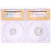 Image 2 : Set of 2014 Proof 1/10 & 1/4 oz Platinum JFK Apollo 11 Anniversary Medals ANACS MS68