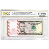 Image 1 : Pack 2017A $5 Federal Reserve STAR Notes Atlanta Fr.1998-F* PCGS Superb Gem UNC 67PPQ