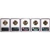 Image 2 : Lot of (5) 2008-D $1 James Monroe Presidential Dollar Coins NGC Brilliant Uncirculated