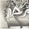 Image 2 : Mark Kostabi "Morning Reverie" Original Pencil on Paper
