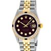 Image 2 : Rolex Mens Two Tone Sapphire and Diamond Datejust Wriswatch