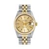 Image 2 : Rolex Mens Two Tone Champagne Index Datejust Wristwatch With Rolex Box