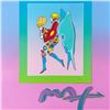 Image 2 : Peter Max "Tip Toe Floating" Original Mixed Media on Paper