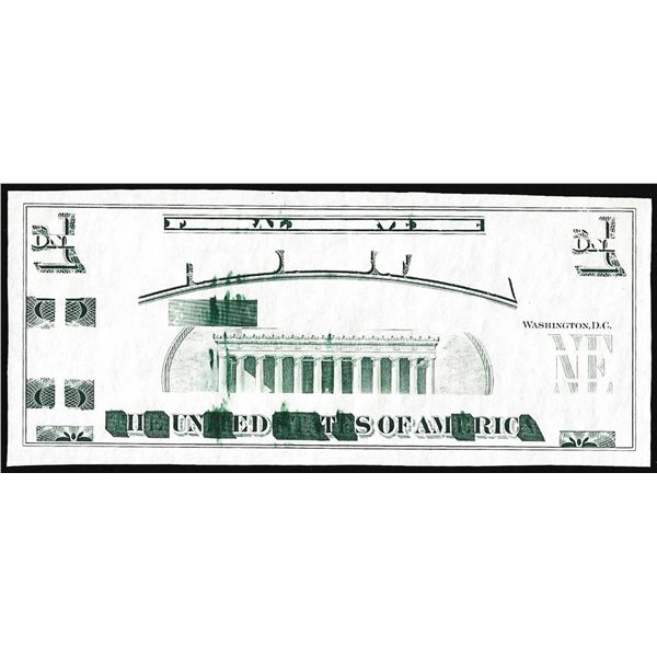 Circa 1970's Lincoln Memorial Giori Test Ink Smear Error Note