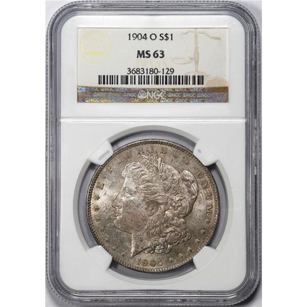 1904-O $1 Morgan Silver Dollar Coin NGC MS63