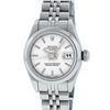 Image 2 : Rolex Ladies Stainless Steel Silver Index Datejust Wristwatch