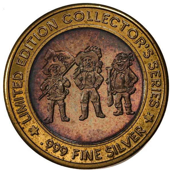 .999 Fine Silver Treasure Bay Casino $10 Limited Edition Gaming Token