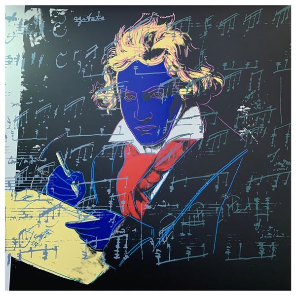 Andy Warhol "Beethoven" Limited Edition Serigraph On Paper