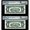 Image 2 : (2) Consecutive 1963 $2 Legal Tender Notes Fr.1513 PMG Superb Gem Uncirculated 68EPQ