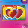 Image 2 : Peter Max "Two Hearts on Blends" Limited Edition Lithograph on Paper