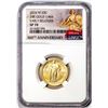 Image 1 : 2016-W Standing Liberty Quarter Dollar Gold Centennial Commemorative Coin NGC SP70 Early Releases