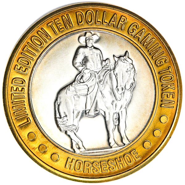 .999 Silver Horseshoe Las Vegas $10 Casino Limited Edition Gaming Token