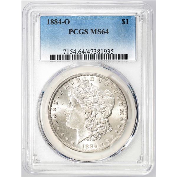 1884-O $1 Morgan Silver Dollar Coin PCGS MS64