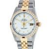 Image 1 : Rolex Mens Two Tone Ruby and Diamond Datejust Wristwatch