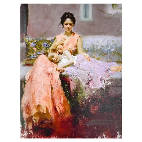 Pino (1939-2010) "Lily Sleep" Limited Edition Giclee on Canvas