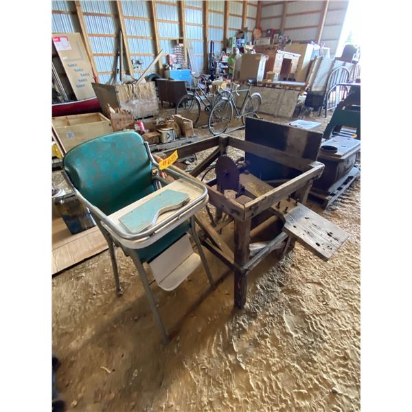 Highchair & saw