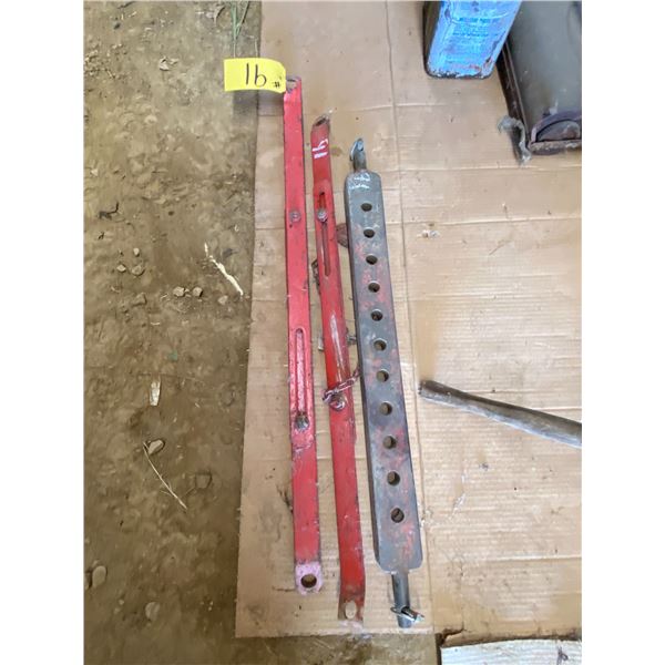 Linkage bar & 2- red stabilizer bars