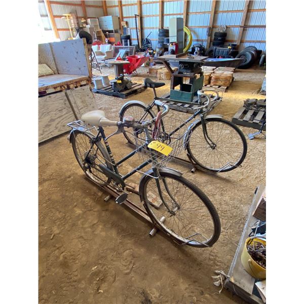 2- Older bikes & 2- Stands