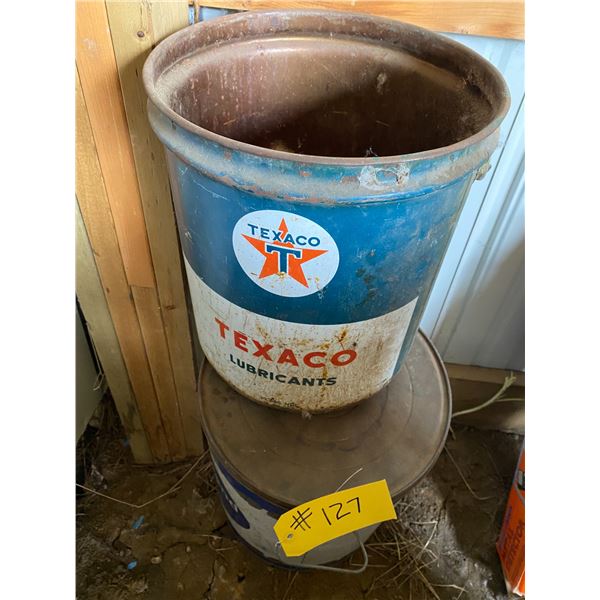 Texaco pail & lard pail