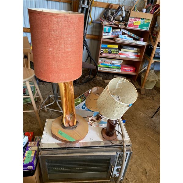 3- Older lamps & microwave