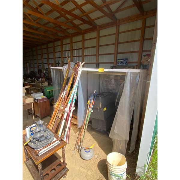 2- White storage units