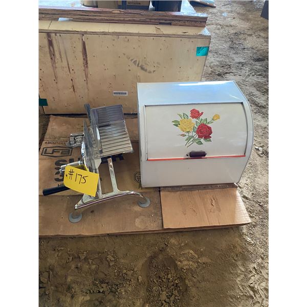 Bread box & meat slicer