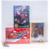 Image 1 : 3 SEALED CHRISTMAS THEMED PUZZLES