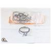 Image 1 : PACK OF 5 STAMPED 925 METAL RINGS