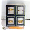 Image 1 : LOT OF 4 NEW FASHION RINGS WITH BOXES