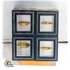 Image 1 : LOT OF 4 NEW FASHION RINGS WITH BOXES