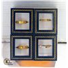 Image 1 : LOT OF 4 NEW FASHION RINGS WITH BOXES