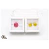 Image 1 : #78-HEATED RUBY 3.00CT & YELLOW SAPPHIRE 3.65CT