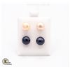 Image 1 : #138-NATURAL AKOYA PEARL EARRINGS  2PCS