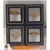 Image 1 : LOT OF 4 NEW FASHION RINGS WITH BOXES