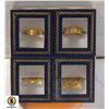 Image 1 : LOT OF 4 NEW FASHION RINGS WITH BOXES
