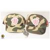 Image 1 : 2 NEW CAMO BALL CAPS AND BEER OPENER